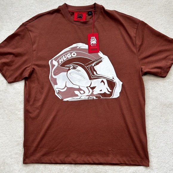 HUGO x Red Bull Racing F1 Oversized TShirt Small 2025 Visa Cash App Helmet